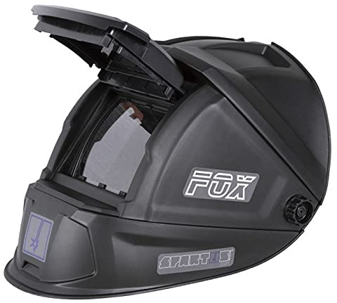 Passive Schweißmaske mit Klappe SPARTUS® Easy FOX Schweißhelm Augenschutz Gesichtsschutz Lichtbogenschweißen Plasmaschnitt MIG/MAG, WIG, MMA