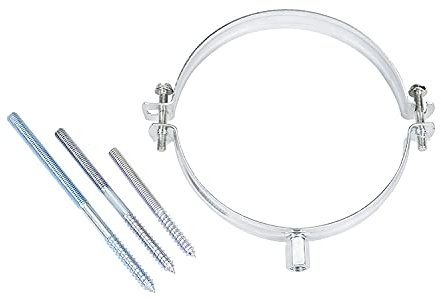 Fumio Ofenrohrhalter Rohrhalter Rohrschelle Halter Ofenrohr Galvanisiert (180 mm)