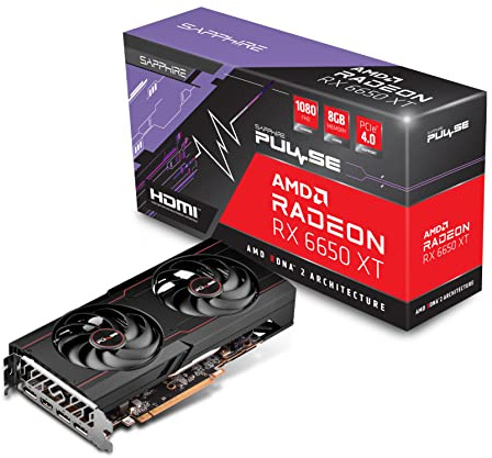 Sapphire 11319-03-20G Pulse AMD Radeon RX 6650 XT Gaming Scheda grafica con 8 GB GDDR6, AMD RDNA 2, nero