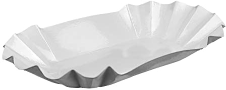 Gastro-Bedarf-Gutheil Pappschalen Weiß Einweg 10,5x17,5x3cm