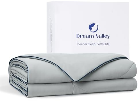 Dream Valley® Outlast® Kühldecke, NASA-Klasse Technologie Q-Max > 0,4 weich Selbstkühlende Decke, Aerocool™ Kühlende Decke für heiße Schläfer, Nachtschweiß, Grau, 152 x 203cm