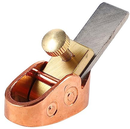 BESTonZON Daumenhobel Violine Geigenbauer Flugzeug handgeführter Holzhobel Holzbearbeitungsblockhobel Blockhandhobel Handbuch Werkzeuge machen Klavierbrett Stahl