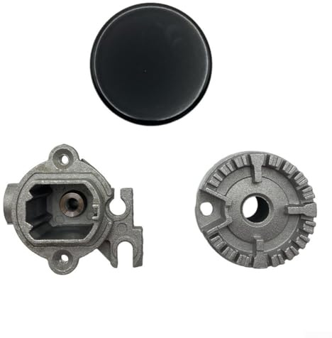 RANRAO Tapa de llama universal para quemador de gas, pieza de repuesto de tapa de estufa de gas de metal, 55 mm, 75 mm, 100 mm (plano 55), 30CNV4515EG2CEA4U34C87