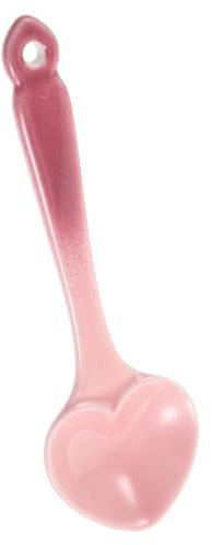 Garneck 1stk Heimgeschirr Suppenlöffel Aus Porzellan Töpferlöffel Esslöffel Liebe Herzlöffel Milchlöffel Eislöffel Trinklöffel Getränke Rührlöffel Porzellanreis Zuckerlöffel Rosa