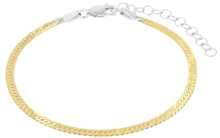 Amor Charmarmband 925 Sterling Silber Damen Armschmuck, 19 cm, Silber, Gold, Kommt in Schmuck Geschenk Box