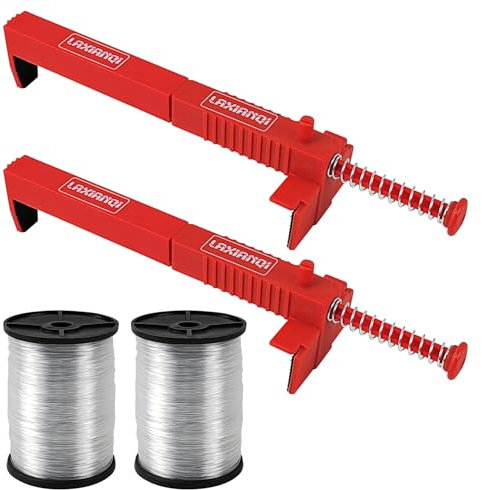 2 Pièces Clips de Revêtement de Brique, Résistant à l'Usure et Antidérapant, Tendeur de Ligne de Maçonnerie, Facile à Utiliser, Clips de Ligne de Briques, pour la Construction de Bâtiments (1)