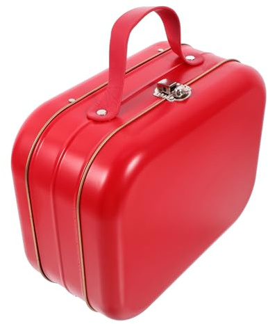 LIFKICH Caja De Almacenamiento De Hojalata Portátil Con Asas Caja De Multifuncional Para Joyas y Dulces Diseño Simple y Duradero