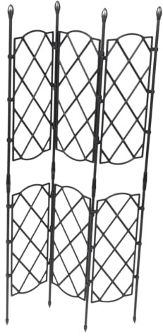 iplusmile Treillis pour Plantes Grimpantes De Jardin Pratique Support pour Plantes Grimpantes Tube Acier Recouvert De Plastique Accessoire De Jardinage