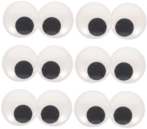 SUPVOX 16pezzi Occhi Mobili Giganti Autoadesivi Decorazioni Artistiche per Feste di Natale Fai da Te Occhi in Plastica Sicuri e Durevoli Accessori per Bambole Fai da Te