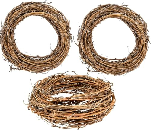 Lot de 3 guirlandes de vigne naturelles de 4,5 m pour mariage, maison, vacances, porte, vase, décoration murale