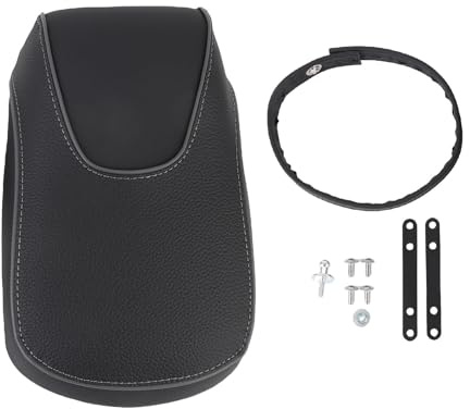Vikye Coussin de Siège de Moto Passager, Coussin Arrière de Moto Ergonomique et Respirant en Cuir PU pour Indian Scout Sixty Bobber 2025+