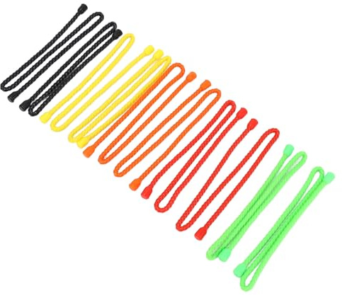 Haofy Brida de Silicona para Cables, Duradera y Resistente Al Agua, Flexible, para Organizar Cables y Cordones, 18 Pulgadas, Rojo, Negro, Amarillo, Verde, Naranja, para de Electrodomésticos Grandes