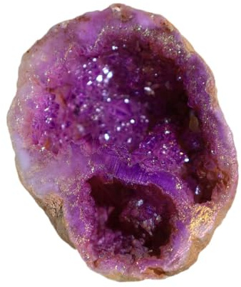 HUJWLBWF Amethyst Geode Electroplated Purple Crystal Cave for Home Decor, & Gifts,100~150g