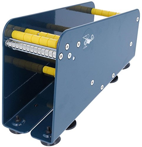 TE-Office Etikettenspender Labelspender aus Stahl für Haftetiketten Tischgerät manuell bis 75 mm