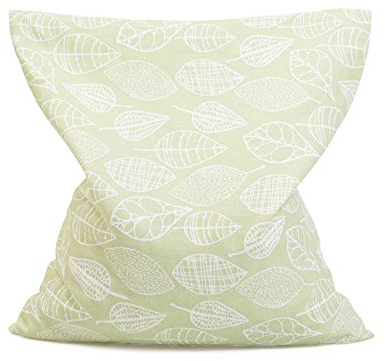 GRÜNSPECHT Kirschkern-Kissen 22x24cm, Wärmekissen für Nacken, Bauch & Rücken, Bezug aus 100% Baumwolle, für Mikrowelle & Backofen, grün (110-V5)