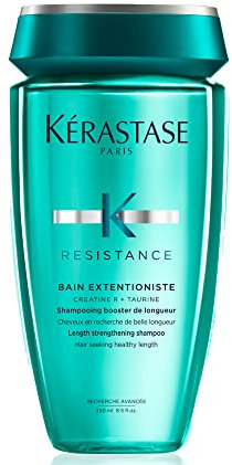 Kérastase Resistance, Strengthening Shampoo, Damaged hair seeking healthier looking length, With Creatine R & Amino Acid, Bain Extensioniste, 250ml