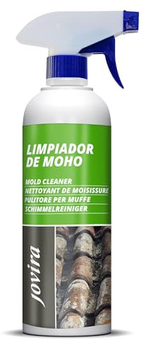 JOVIRA PINTURAS Limpiador de Moho. Tratamiento eficaz de manchas producidas por microorganismos en terrazas, tejados, muros, etc. (500 Mililitros)