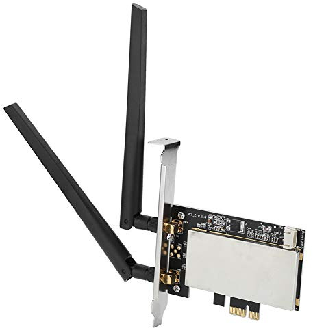 Mini PCi‑E to PCi‑E AC Adapter Card for Bluetooth + WIFI Wireless Network Card, AC Network Card, Easy to Carry and Store.