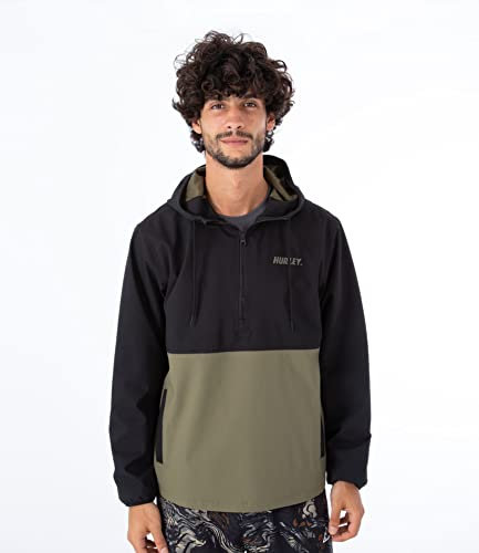 Hurley Herren Offshore Anorak Jacke, schwarz, M