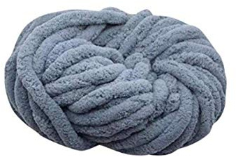 Dicker Wollgarn, Chenille Dicke Wolle zum häkeln und stricken Decken Schal Hut, Dicke Weiche Strickwolle 300g, DIY Riesenwolle Handgestricktes Wollgarn, Weiche Sperrige Armstricken Wolle, 18M Länge