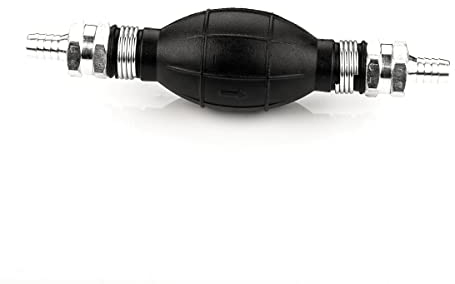 LST Kraftstoff Handpumpe Umfüllpumpe mit 10mm Schlauchanschluss, Förderpumpe für Benzin, Diesel, Öl, Wasser, Sechskantgewinde 22 mm, Einwegpumpe, Siphonpumpe für Kraftstoffsysteme