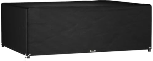 vidaXL Överdrag för trädgårdsmöbler 12 ölj. 230x165x80 cm rektangulärt, terassmöbelöverdrag, möbelskydd, överdrag för trädgårdsmöbler