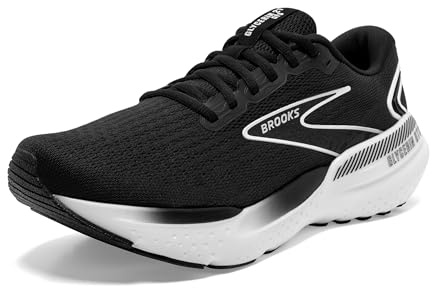 Brooks Men's Glycerin GTS 21 Supportive Running Shoe - Black/Grey/White - 8.5 Medium
