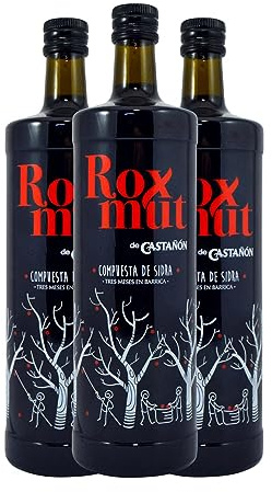 Vermut Llagar Castañón Roxmut Vermut de Sidra Botella Misil 1 L (Caja de 3 Botella Misil de 1 L)