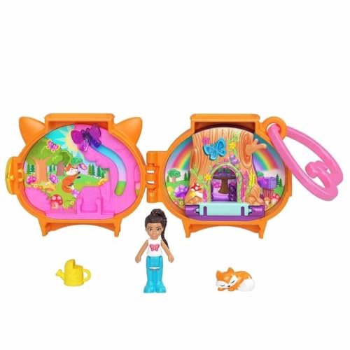 Polly Pocket Kuscheltiere Kompaktes Spielset GYV99 - Fuchs