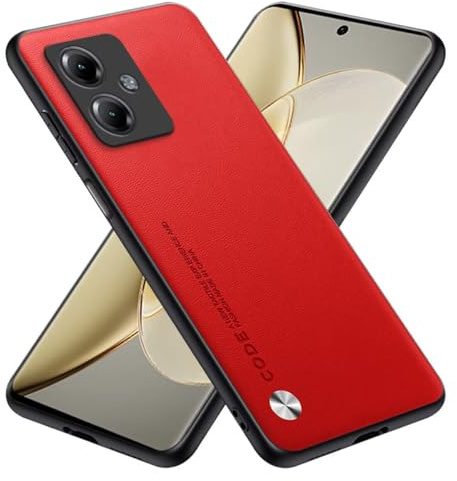 RankOne Funda Compatible con Motorola Moto g14 (6.5) Carcasa Caso Cover Estuche - Rojo