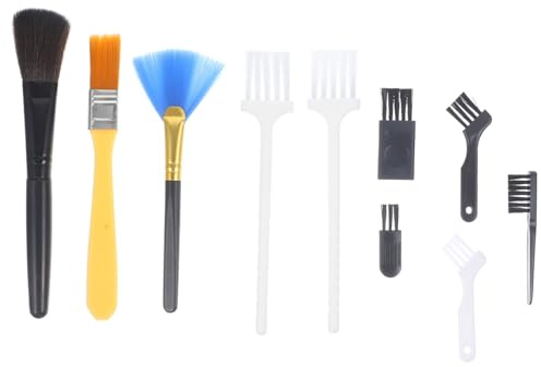 Kit de 10 Cepillos de Limpieza para Teclado de Plástico | Celular y Notebooks, Portátil y Fácil de Llevar, Uso en Dormitorios y Oficinas Color Aleatorio