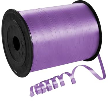 Geschenkband Lila 5mm Breit,450M Kräuselband Geschenkbänder,Ringelband, Ballonschnur für DIY-Dekoration,Dekoband für Hochzeit Weihnachten Neujahr Geburtstag Geschenkverpackung Ballonverschlüsse
