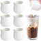 INHEMING Mini Milk Jug 50ml - 6 Piece Set, Small Porcelain Creamer for Serving Milk, Coffee, Tea