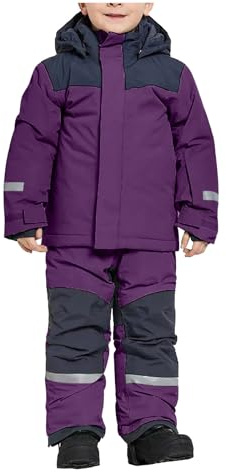 Combinaison de Ski Enfant à Capuche Chaud Garçon Combinaisons de Neige Imperméables et Coupe-Vent Vêtements de Ski pour Garçon Tenue de Ski Imperméable à la Neige Vetement Ski Pas Cher