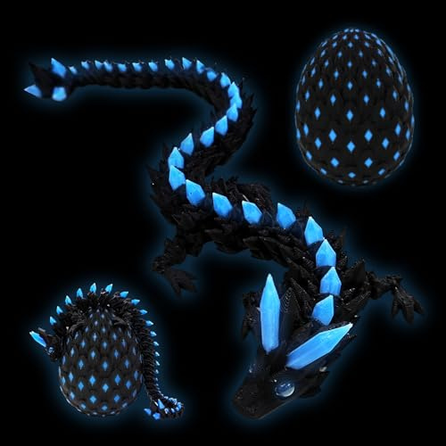 SPERMUOY Drachenei,3D Drache im Ei mit Beweglicher Drache