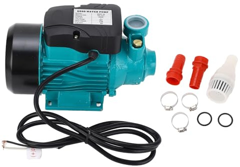 Solar DC Pump High Efficiency 200W 35LPM 25m Lift Durable Aluminum Alloy Stainless Steel Self Priming Pump for Irrigation and Household Water Supply (DC24V)