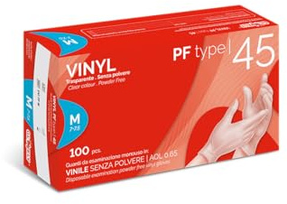Rays [paquete/100 uds] GUANTES DE EXAMINACIÓN DE VINILO SIN POLVO L 8-8.5