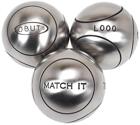 Obut - Match it INOX 76mm strie1 - Taille 690g - Boules de pétanque