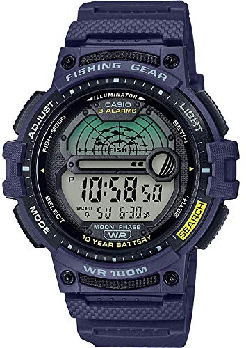 Casio Reloj de Cuarzo con Temporizador de Pesca para Hombre con Correa de Resina