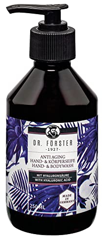 Dr. Förster Anti-Aging Hand- und Duschgel mit Hyaluronsäure und ätherischem Öl für Männer und Frauen - 250ml