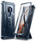 Dexnor for Samsung Galaxy S9 Plus Case Built-in Screen Protector and Kickstand 360 Full Body Heavy Duty Military Grade Protection Shockproof Protective Cover for Samsung Galaxy S9+ - Blue