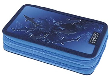 Herlitz Doppel Etui 23tlg. Deep Sea