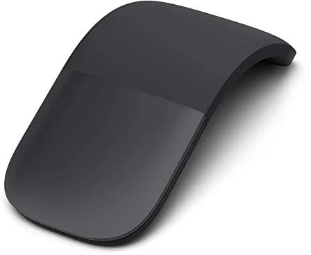 KIMISS Bluetooth, Faltbar, Kabellos, Arc Touch Computermaus, Ergonomischer, Leiser PC (Grau-weiß)