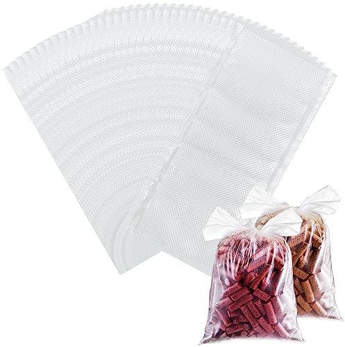 Realure 100 Stück PVA Beutel Angeln, PVA Beutelen Karpfenangeln, Schnell Auflösende PVA Bags für Boilies Karpfen, Futter, Dosenmais, Fischmehl, Pellets Angeln, Feederfischen, Angeltouren (70×140mm)