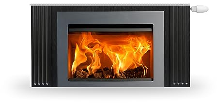 HUBDECO Magnetische Heizkörperverkleidung - 120x60 cm - Magnet Heizkörperabdeckung - Motiv Kamin 5 - Wasserdicht Erhöhte Abriebfestigkeit Paneel-Heizkörperabdeckung