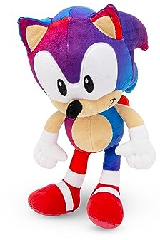 Sonic The Hedgehog Sonic - Peluche con licenza originale, 80 cm e modelli Sonic Rainbow 28-30 cm (7 edizione a scelta) (blu/viola 30 cm)