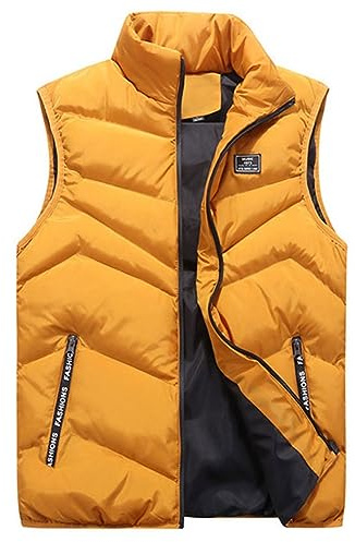Generisch Herren Weste Outdoor Warme Mit Reißverschluss Taschen Daunen, M-5XL