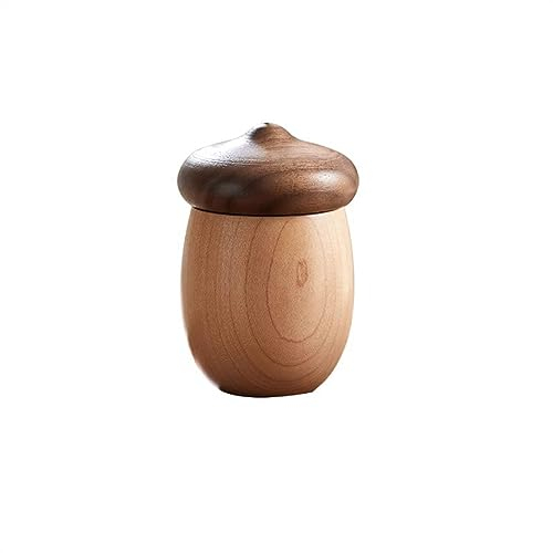 GLigeT Zahnstocherspender Zahnstocherhalter aus massivem Holz, niedliche Form, Zahnstocherhalter aus schwarzem Walnussholz, Aufbewahrungsbox, niedlicher Zahnstocherhalter-Spender Zahnstocherhalter