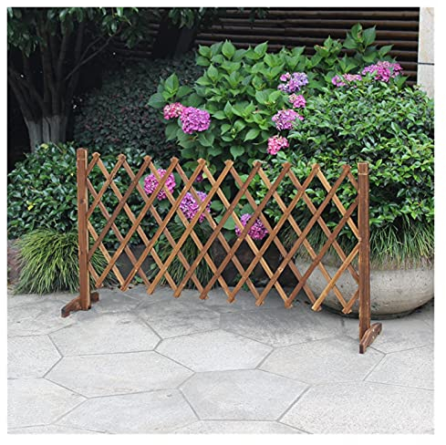 CAMBOS Gitterplatten Lattenzaun, Massivholz-Gartenschutz, Gitterzaun, Pflanzenschutz, Leichter, erweiterbarer Zaun, 50 cm/70 cm/90 cm/120 cm hoch (Größe: L 120 cm x H 70 cm) Beautiful Scenery