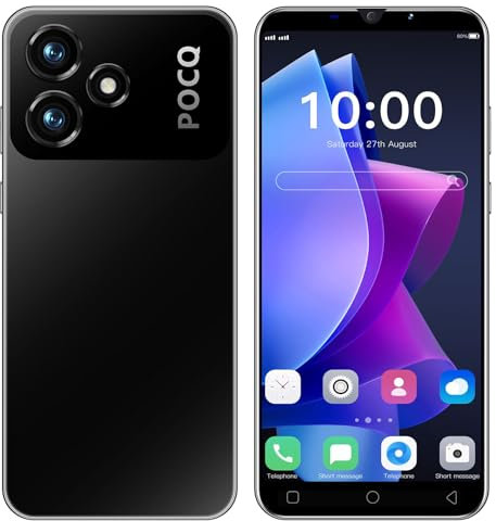 Smartphone Offerta del Giorno, 5.0 inch IPS Display, 16G ROM 128GB Espandibili Cellulare, Android 9.0, Dual SIM Economici Telefoni Mobile ,3G Cute Cellulari (M6Pro-Black)